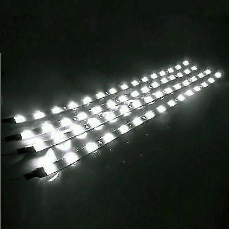 10-Piece: 12" 15SMD Waterproof 12V Flexible LED Strip Light For Car