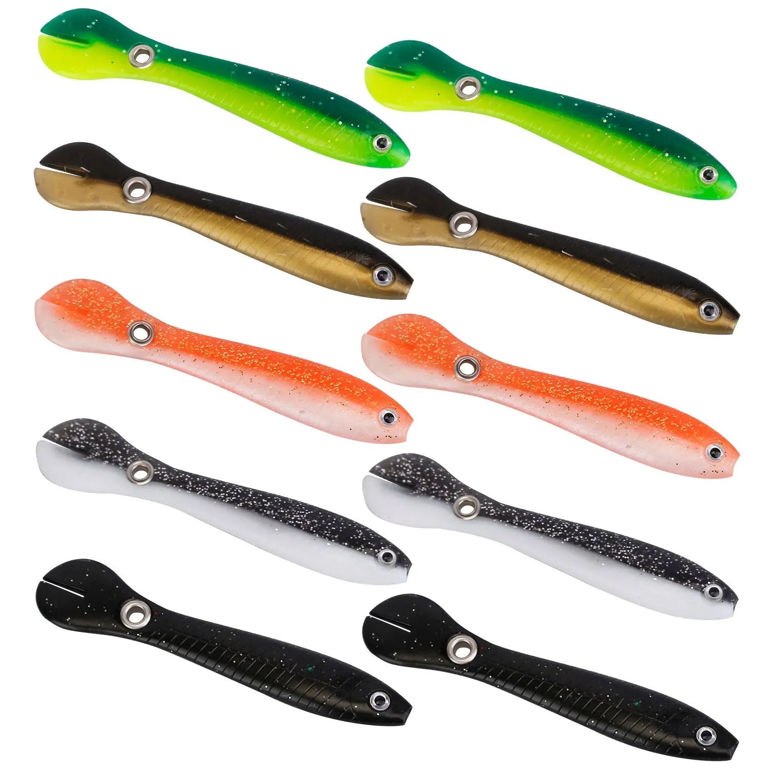 10-Pieces: Realistic Bass Loach Swimming Lure