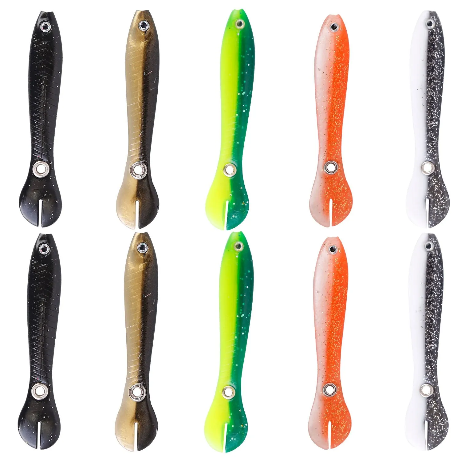 10-Pieces: Realistic Bass Loach Swimming Lure