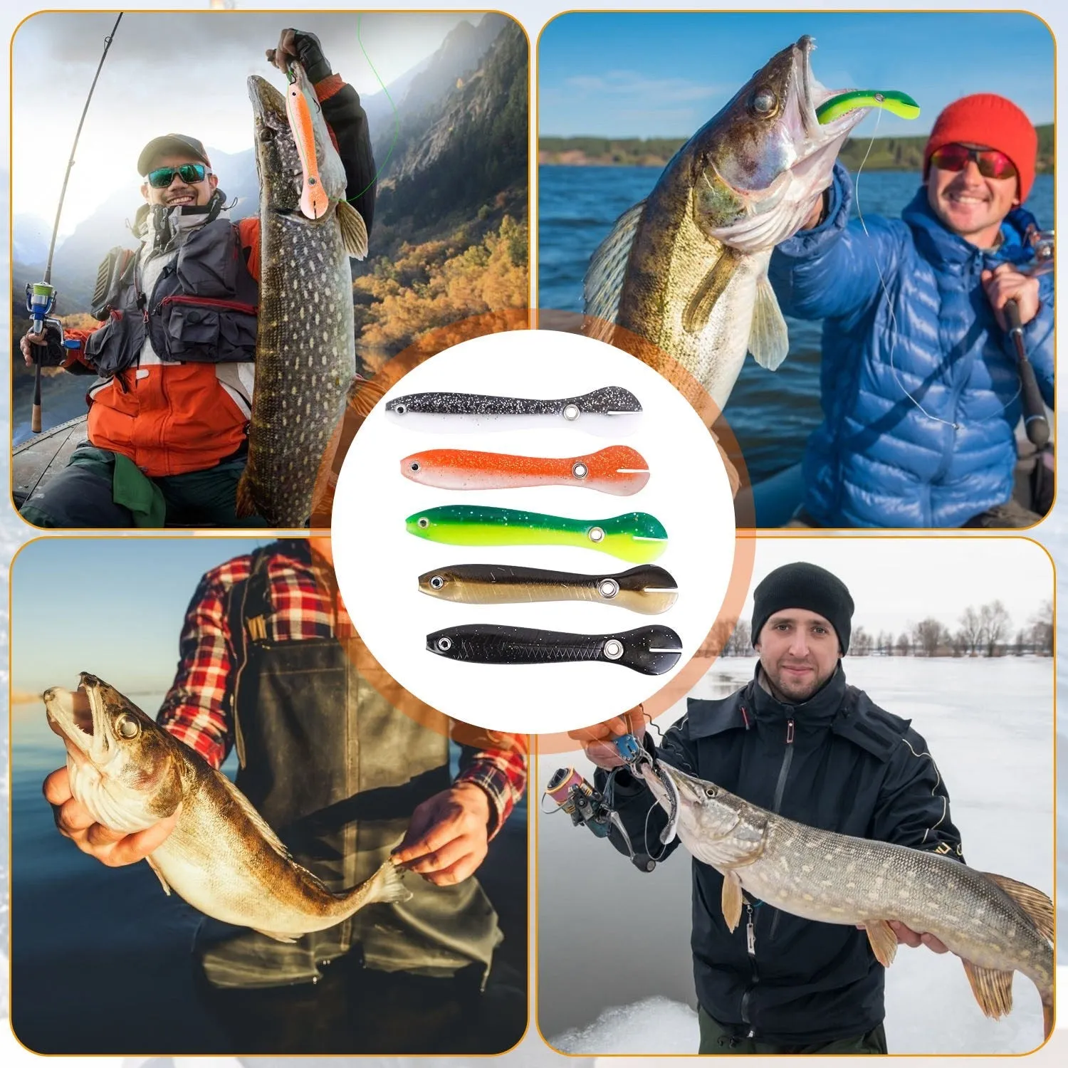 10-Pieces: Realistic Bass Loach Swimming Lure