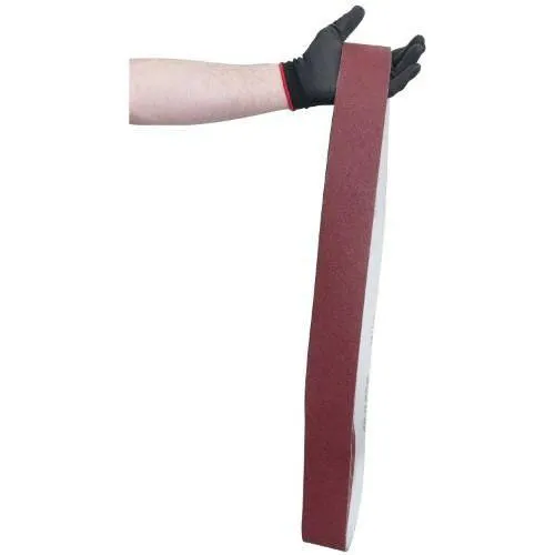 2 X 72 Inch Flex Aluminum Oxide Metal Sanding Belts, 6 Pack