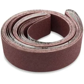 2 X 72 Inch Flex Aluminum Oxide Metal Sanding Belts, 6 Pack