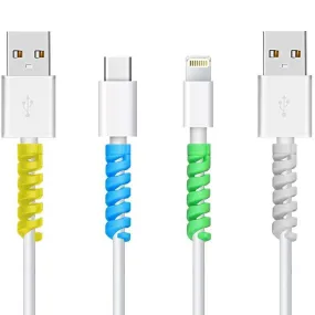 24-Pack: Flexible Silicone Cable Protector