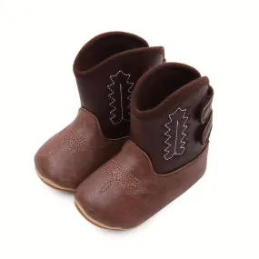 Adorable Vintage Winter Boots for Baby Boys with AntiSlip Feature