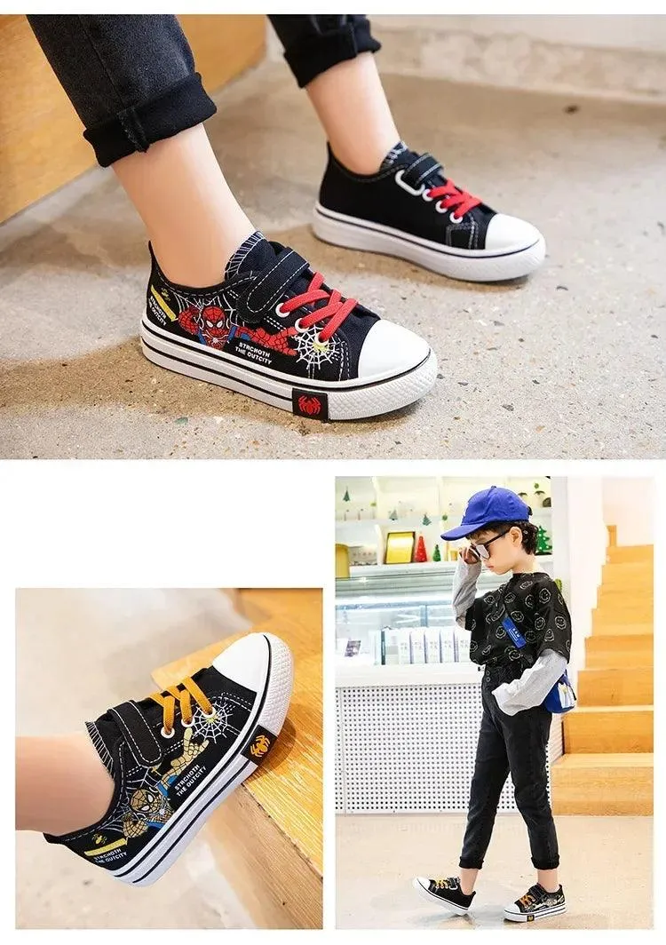 Anti-Slip, Soft Bottom Stylish Breathable Outdoor Sport Kids' Canvas Sneakers