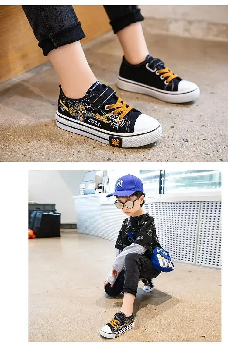 Anti-Slip, Soft Bottom Stylish Breathable Outdoor Sport Kids' Canvas Sneakers