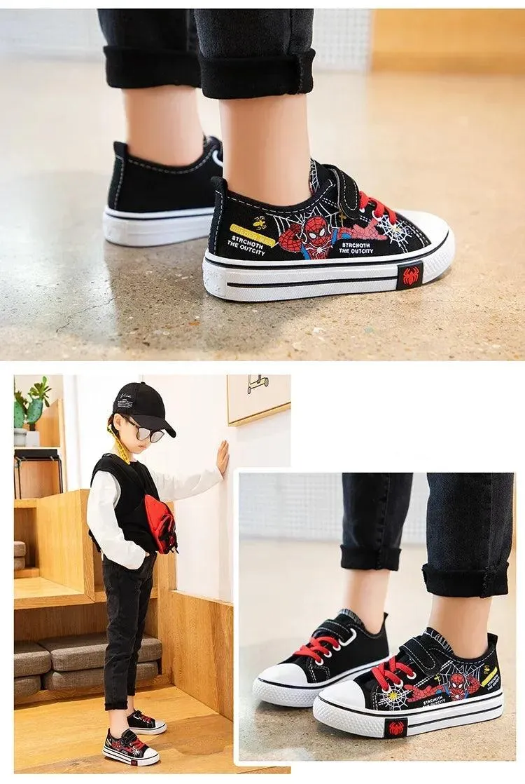 Anti-Slip, Soft Bottom Stylish Breathable Outdoor Sport Kids' Canvas Sneakers