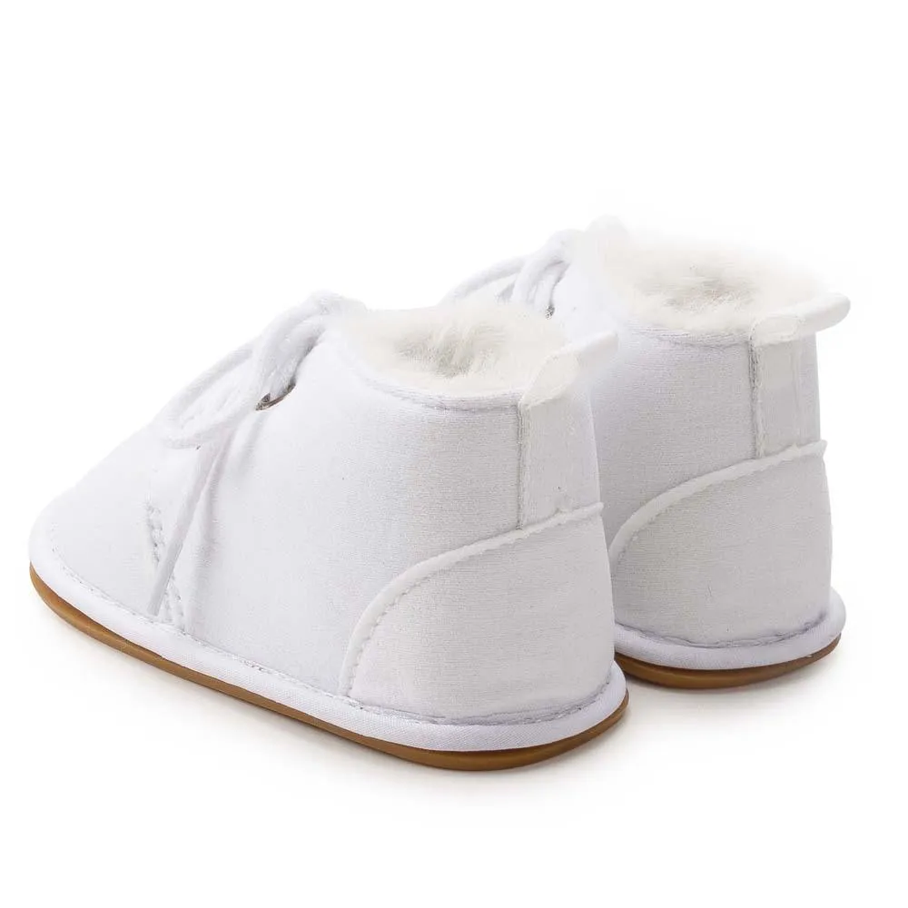 Baby Girls Winter Warm Lace Up Fur Boots Wholesale