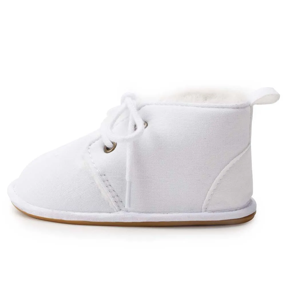 Baby Girls Winter Warm Lace Up Fur Boots Wholesale