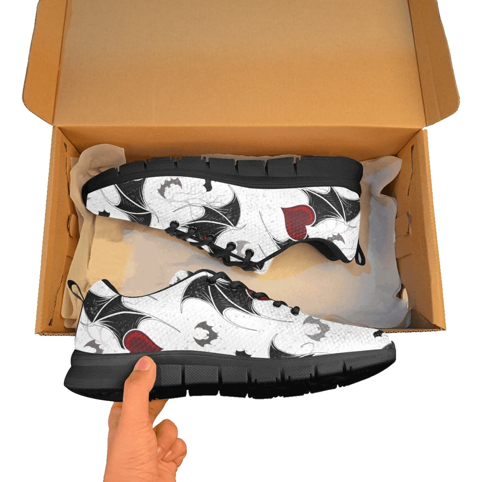 Bats And Hearts Breathable Sneakers
