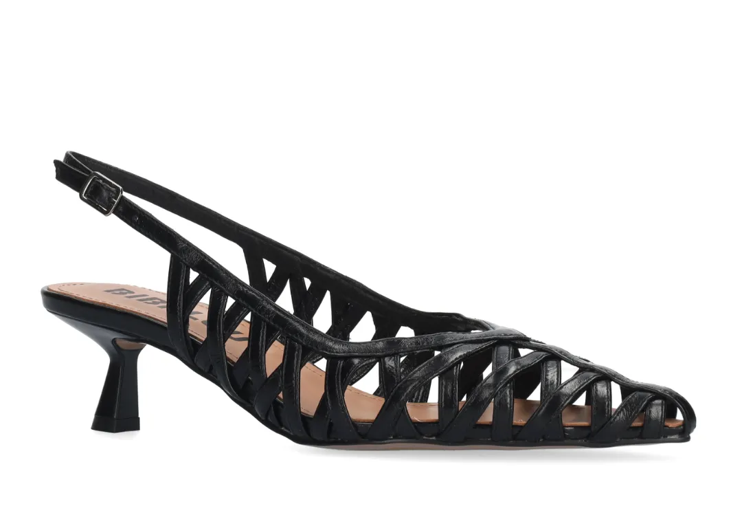 Bibi Lou Liala 45 Black Sling back Heels
