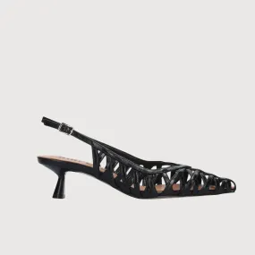 Bibi Lou Liala 45 Black Sling back Heels