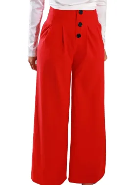 Bold Standard | Red Palazzo Pants