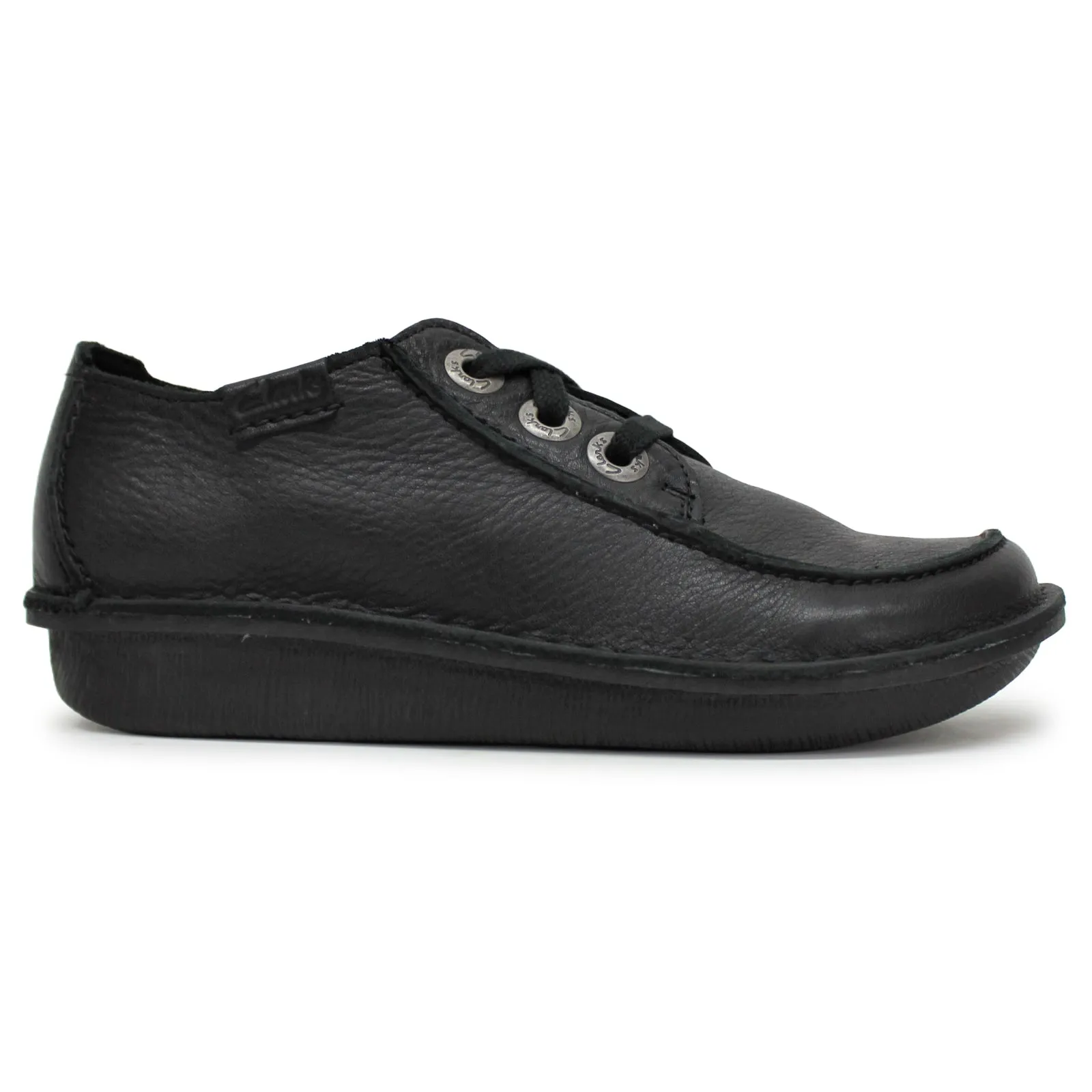 Clarks Womens Shoes Funny Dream Casual Lace-Up Low-Profile Leather - UK 5
