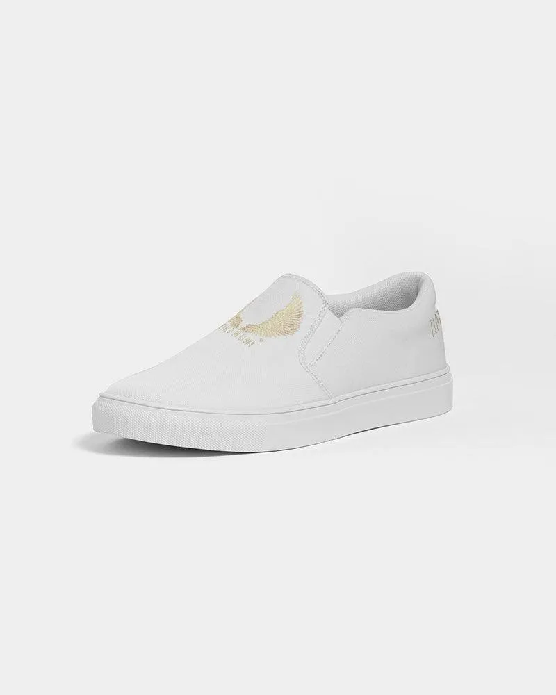 Clothed In Glory Signature Wear Large Classic Logo Women's Slip-On Canvas Shoes
