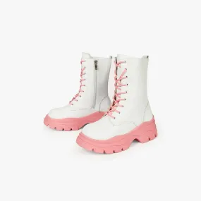 Coquette Pink Plush Sole Boots
