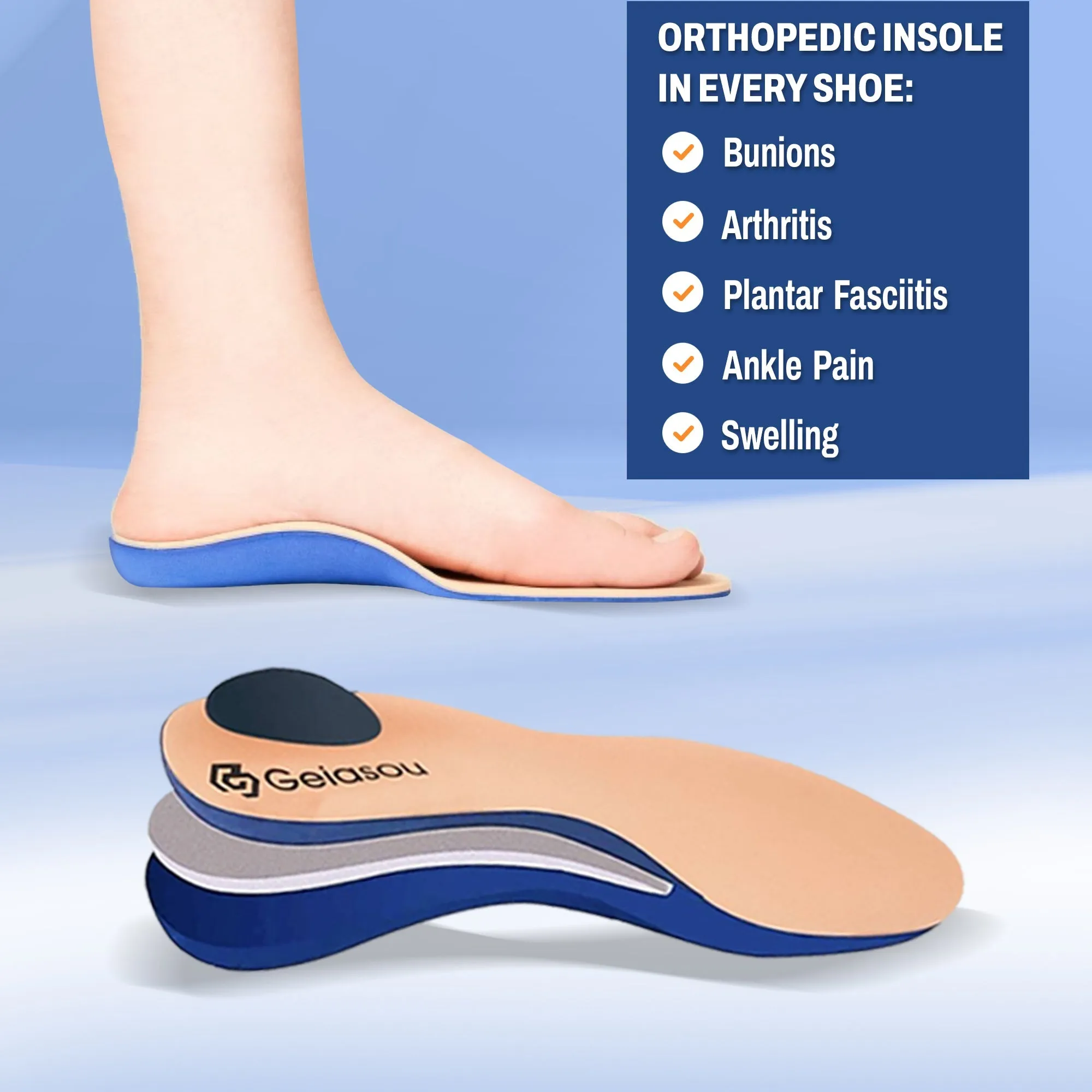 Cuzcare Women Orthopedic Shoes Knit Slip-on Comfy Leisure Sneakers
