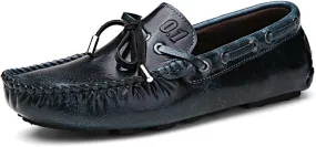 Dress Shoes for Men British Retro Genuine Leather Men's Loafers Slip-on Business Casual Leather Shoes