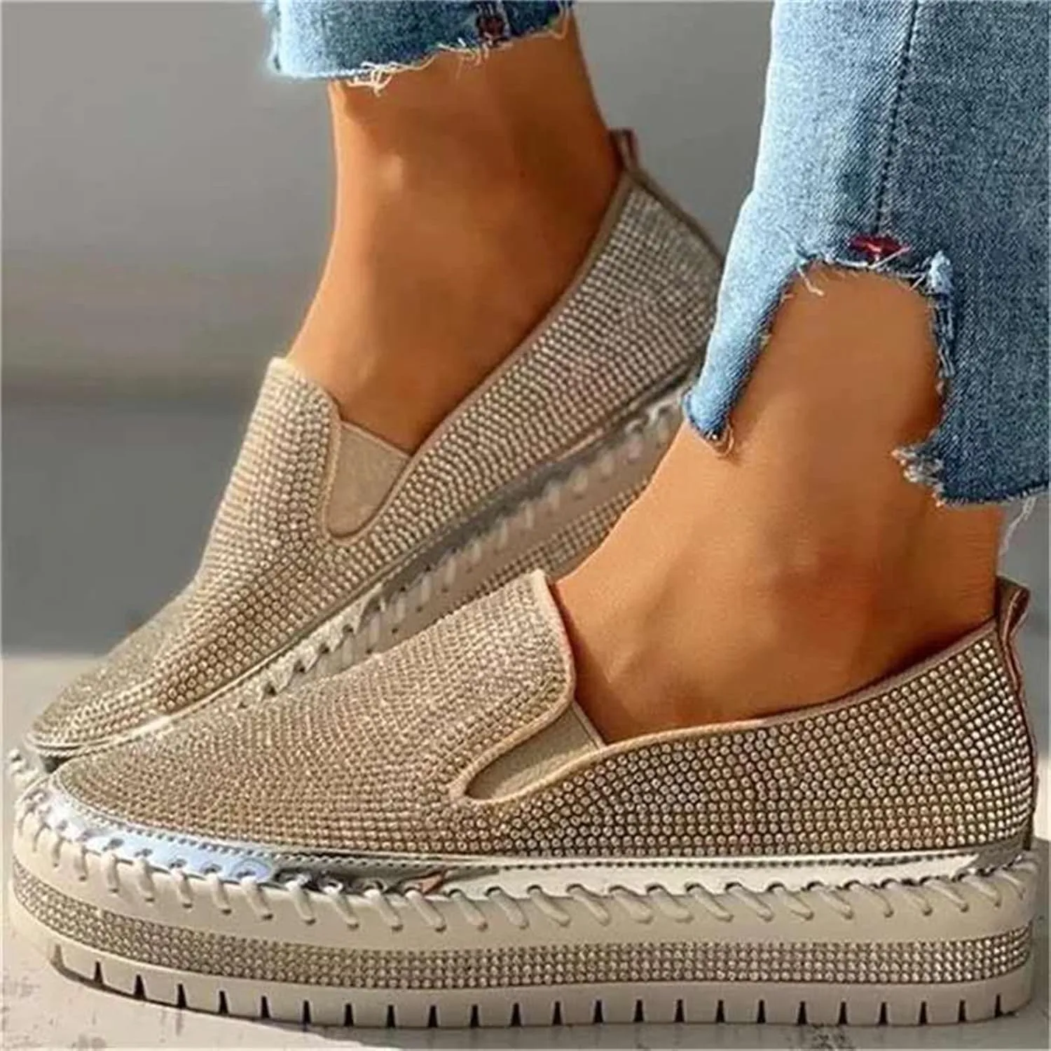 Ladmiple Shoes For Women Sneakers Trendy Low Top Lace Up Casual Fashion Lightweight Comfortable Walking Flats Loafers