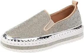 Ladmiple Shoes For Women Sneakers Trendy Low Top Lace Up Casual Fashion Lightweight Comfortable Walking Flats Loafers