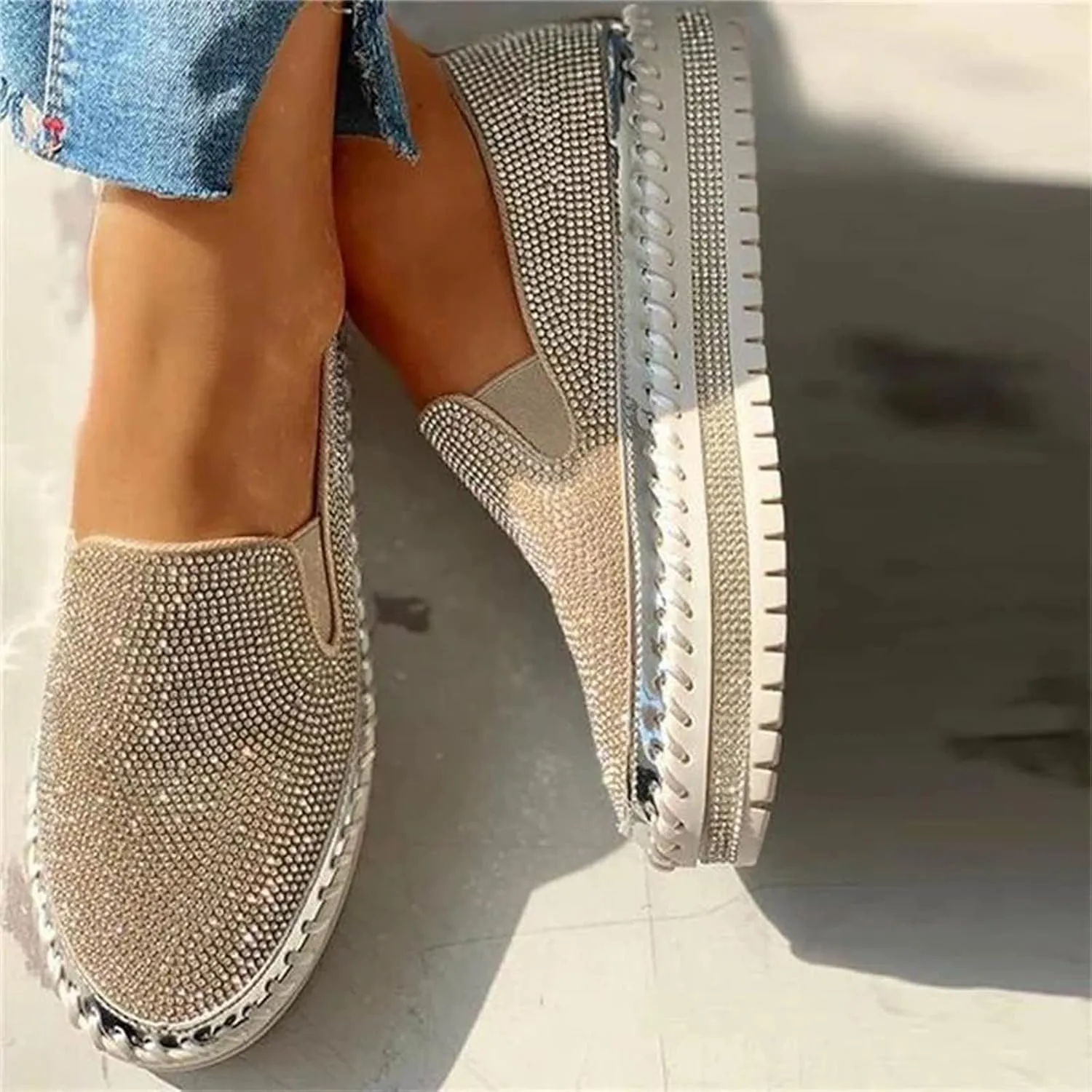 Ladmiple Shoes For Women Sneakers Trendy Low Top Lace Up Casual Fashion Lightweight Comfortable Walking Flats Loafers