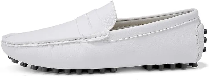 Loafers for Men Round Toe Faux Leather Penny Driving Loafers Flexible Lightweight Comfortable Casual Slip On