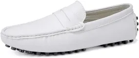 Loafers for Men Round Toe Faux Leather Penny Driving Loafers Flexible Lightweight Comfortable Casual Slip On