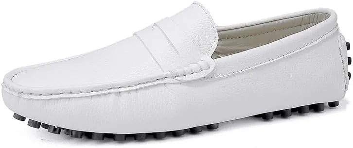 Loafers for Men Round Toe Faux Leather Penny Driving Loafers Flexible Lightweight Comfortable Casual Slip On