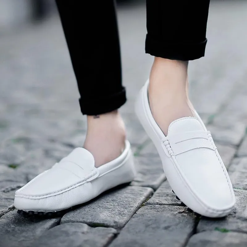 Loafers for Men Round Toe Faux Leather Penny Driving Loafers Flexible Lightweight Comfortable Casual Slip On
