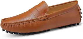 Loafers for Men Round Toe Faux Leather Penny Driving Loafers Flexible Lightweight Comfortable Casual Slip On