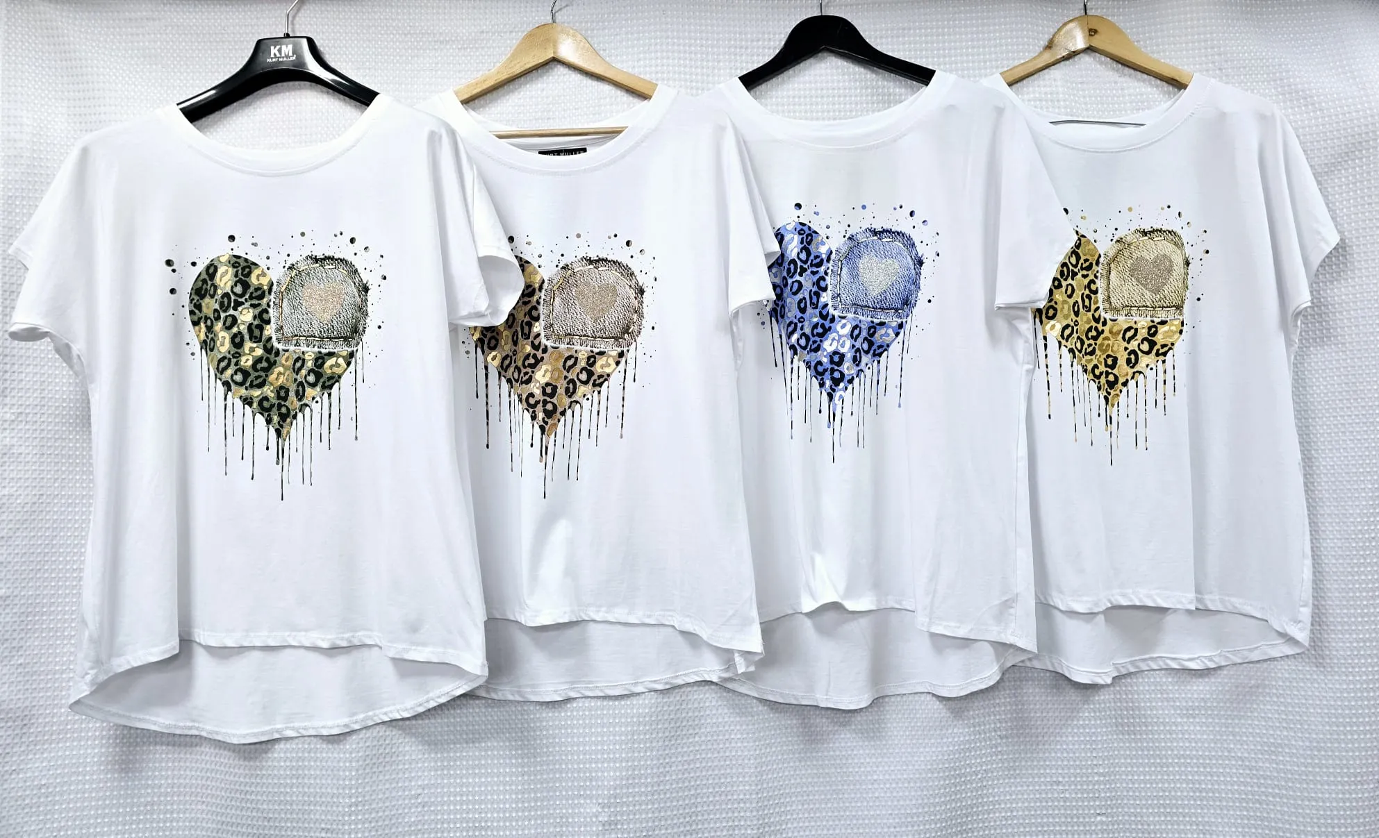 Melting Heart Cotton T-shirt Top