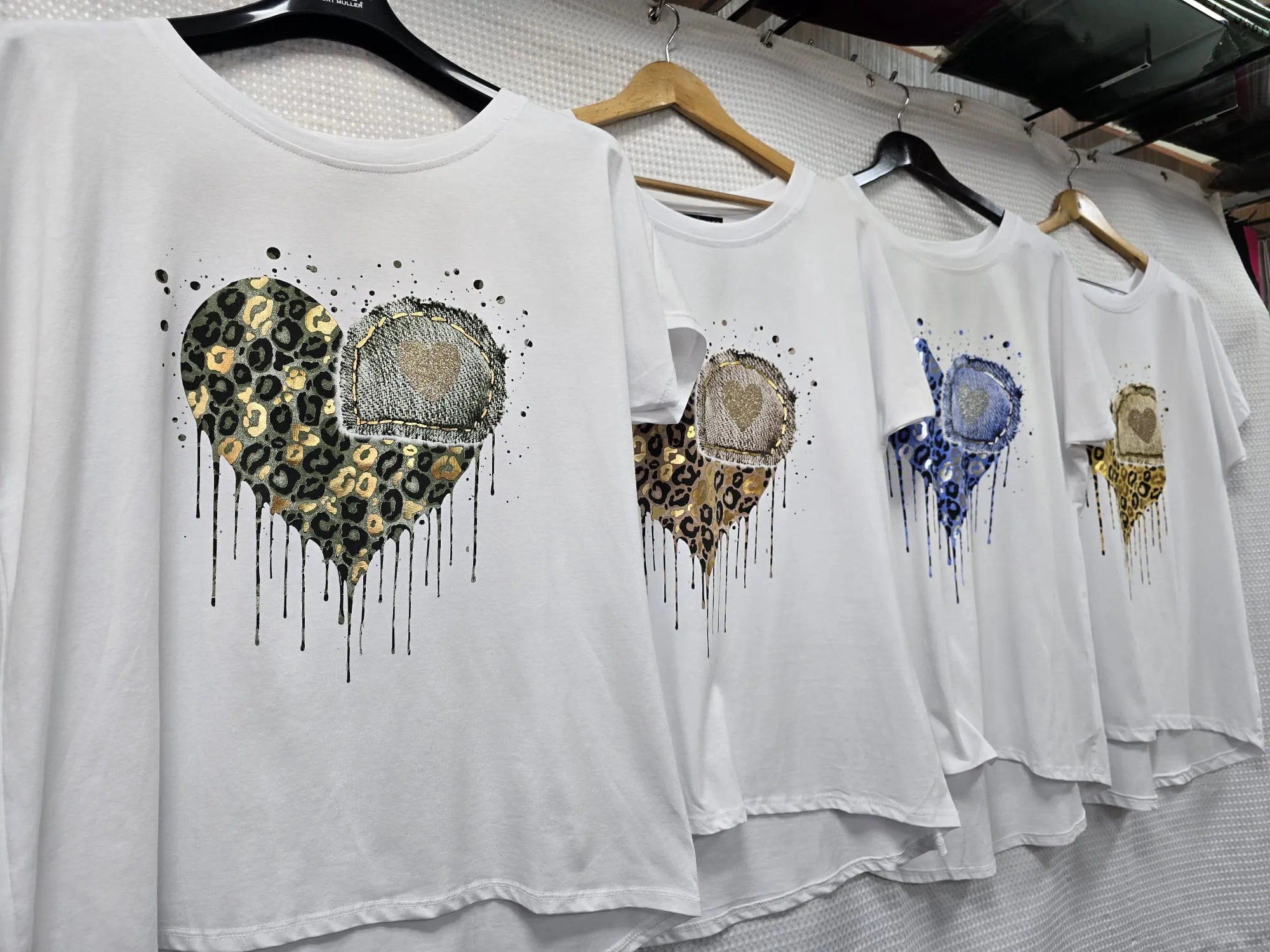 Melting Heart Cotton T-shirt Top