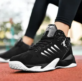 Men's Breathable Fly-Woven Basketball Sports Sneakers