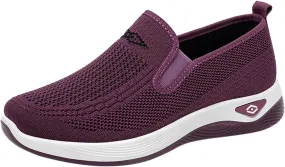 Orthopedic Sneakers for Women Arch-Support Mesh Slip on Comfortable Cushion Sneaker Casual Wide Width Walking Shoes