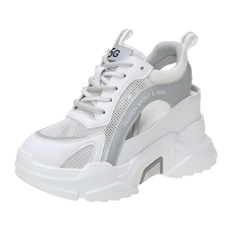 Platform Sneakers Woman Summer Breathable Wedges