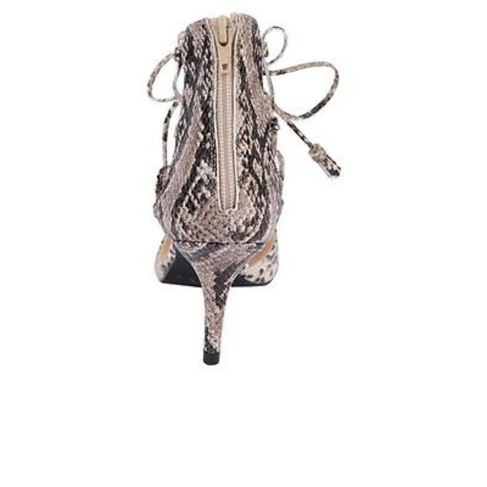 Plum Snake Leather Jon Josef Pump