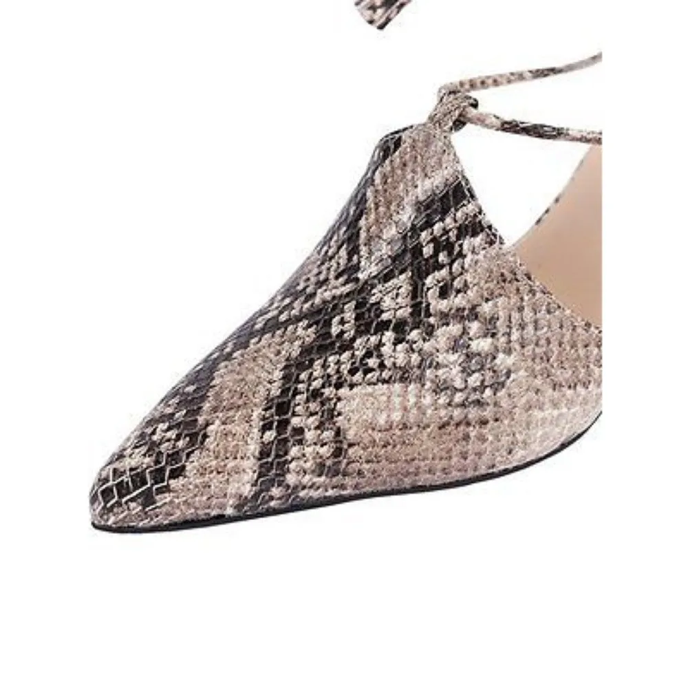Plum Snake Leather Jon Josef Pump