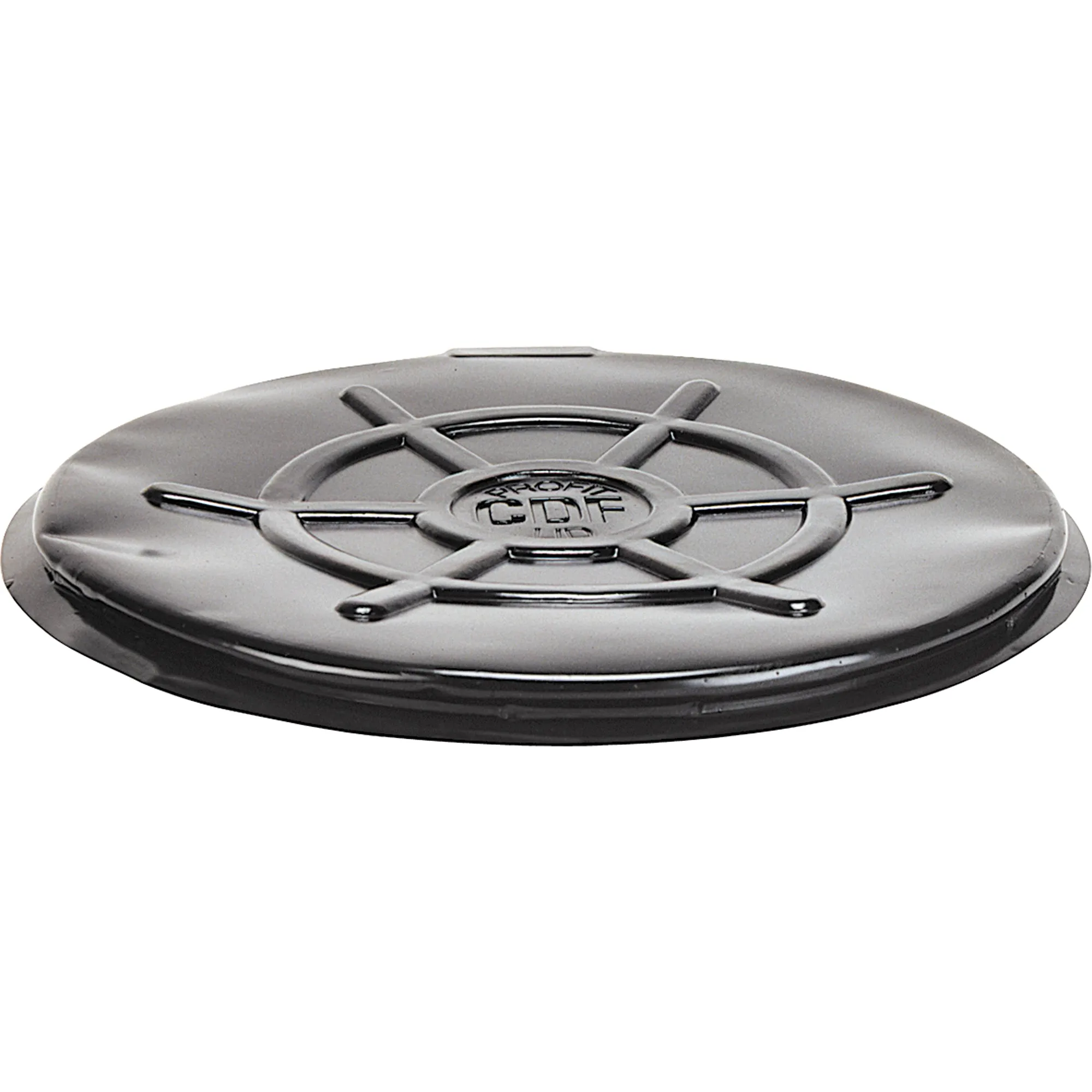 Protective Drum Lids, Closed Top, Fits: 55 US gal (45 imp. gal.), Black