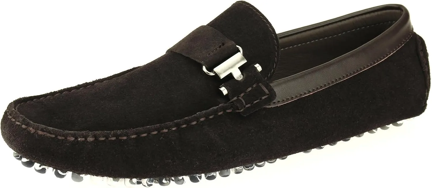 Salvatore Exte Men's Suede Leather Driving Shoe Michael Slip-On Loafer