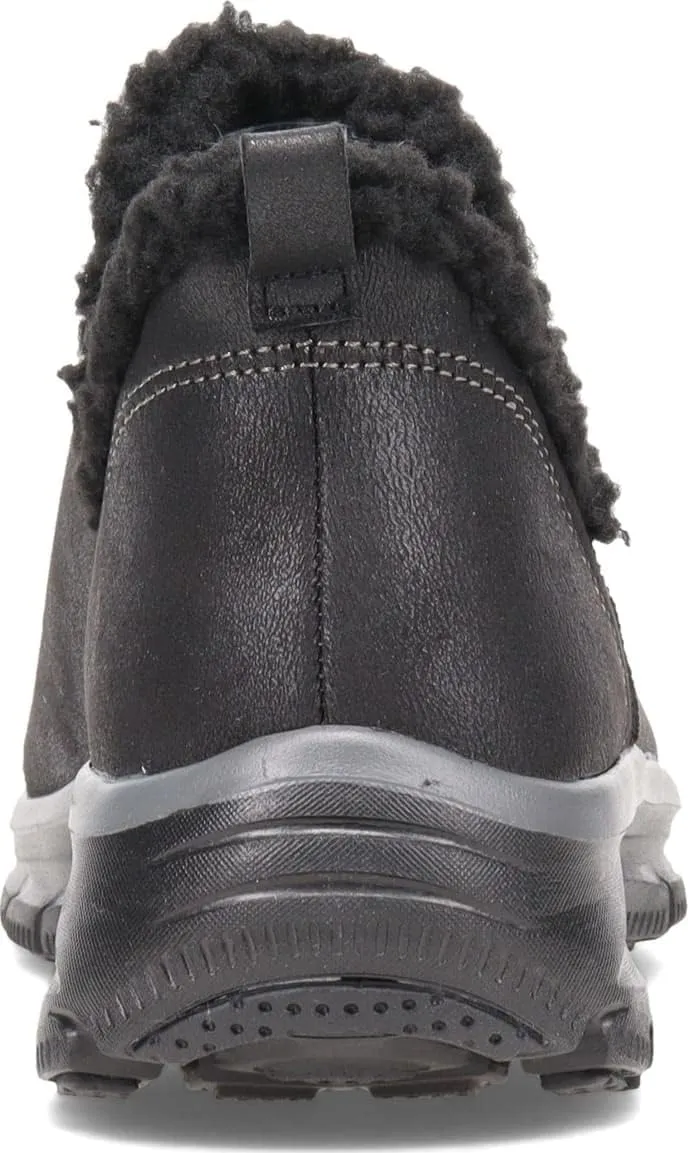 Skechers Women's Easy Going Buried Scooped Collar Bootie with Faux Fur Trim