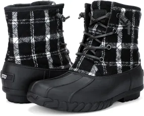 STQ Duck Boots for Women Waterproof Winter Boots Quilted Snow Boots