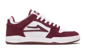 Telford Low - Burgundy/White Suede