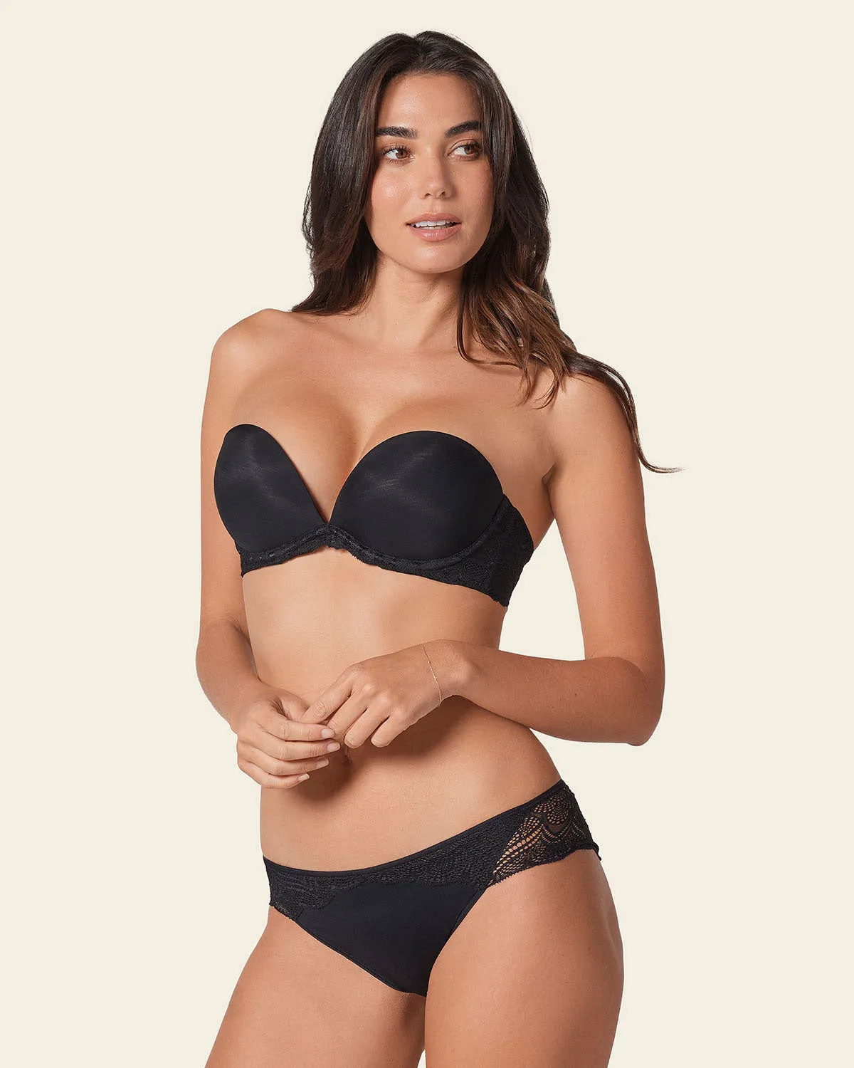 The 3D Bra: Triple Push-Up Plunge Bra