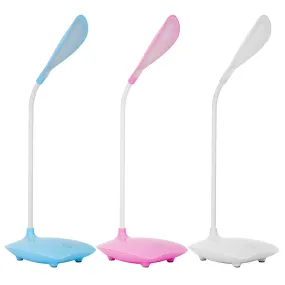 USB Rechargeable Table Lamp Dimmable LED Flexible Gooseneck Desk Light