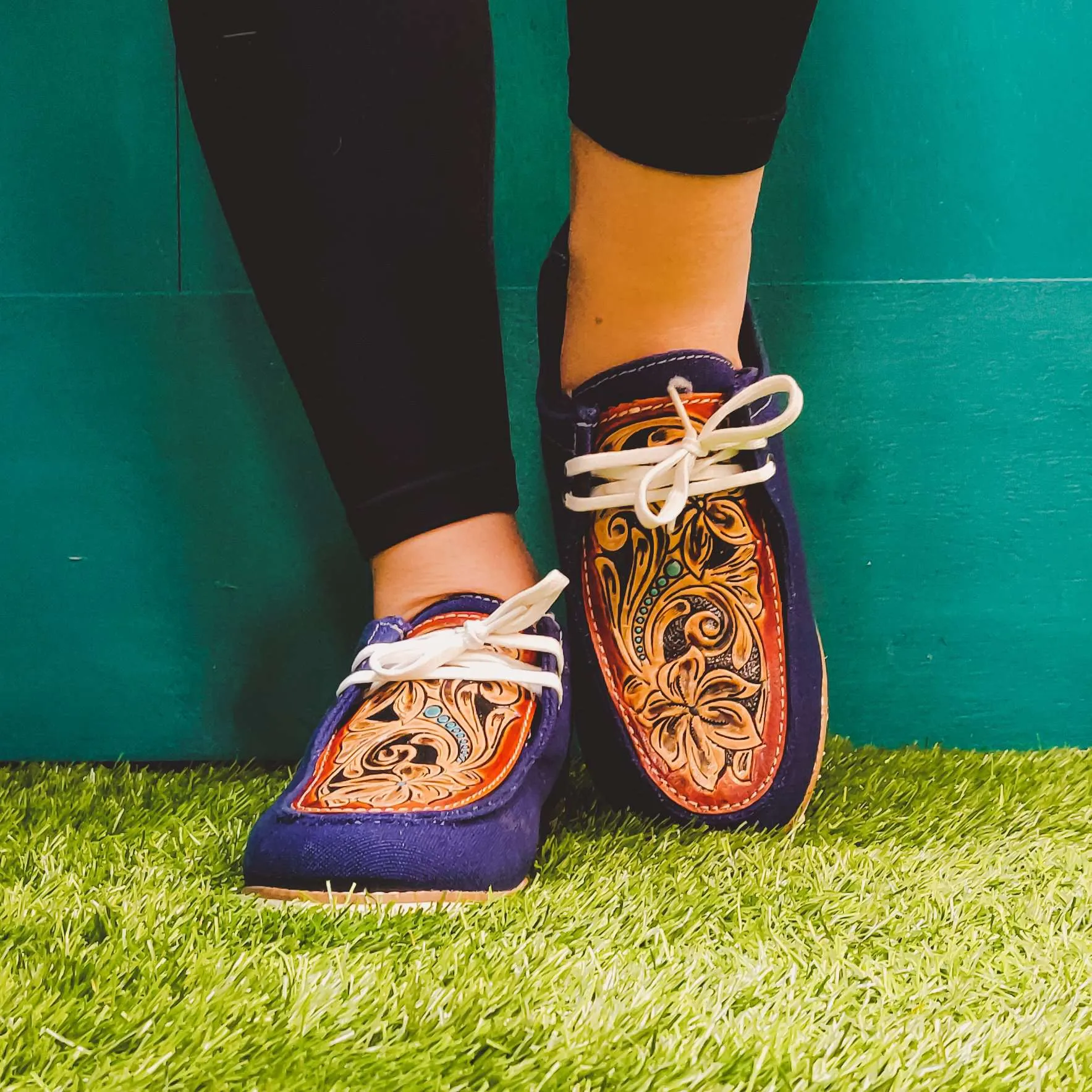 Walking On Sunshine Tooled Casual Shoes