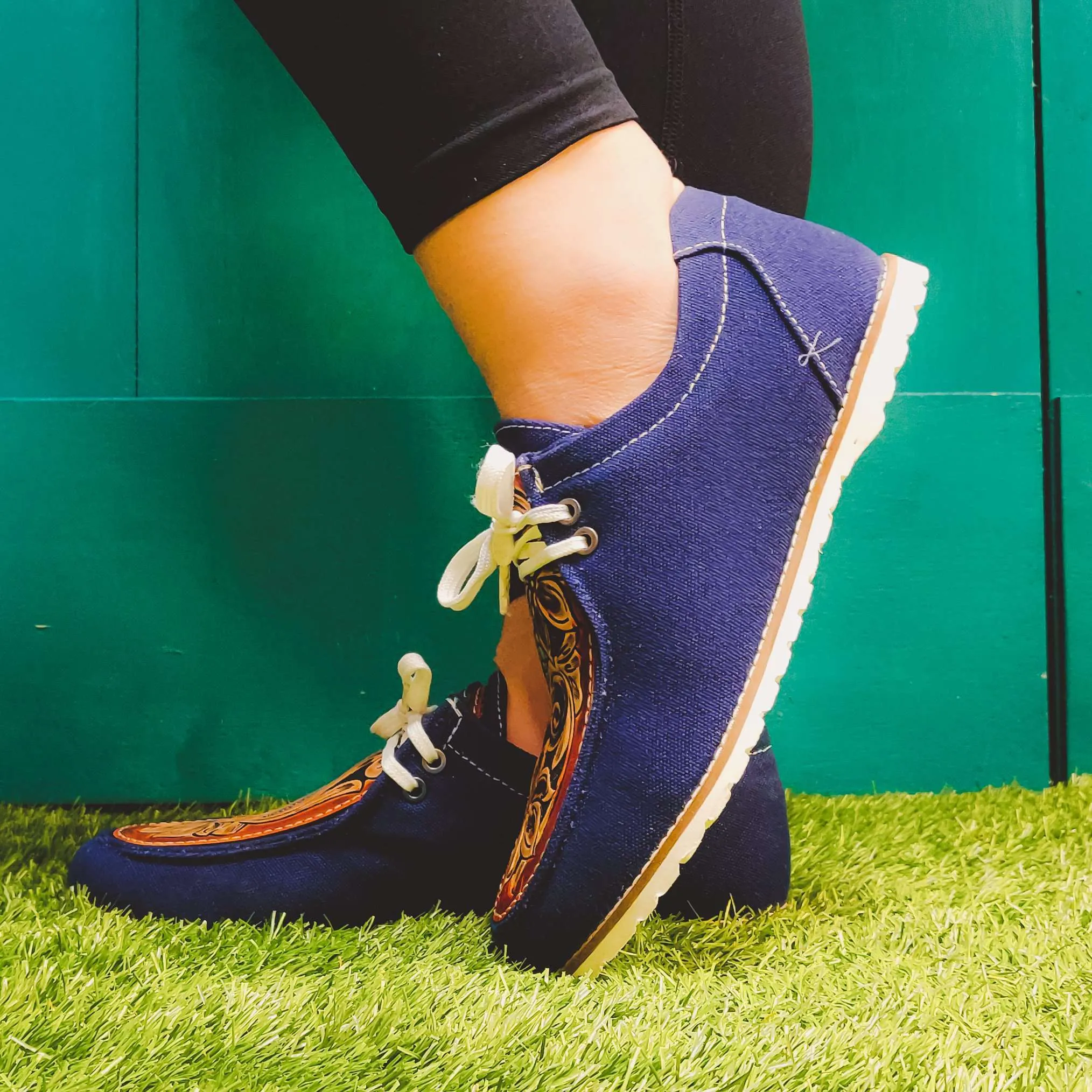 Walking On Sunshine Tooled Casual Shoes