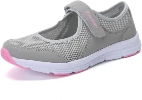 Women Mesh Sneakers Summer Slip On Sandals Comfortable Wide Width Walking Shoes Orthopedic Sandals With Arch Support Women Mesh Sneakers Summer Slip On Sandals Comfortable Wide Width Walking Shoes Orthopedic Sandals With Arch Support