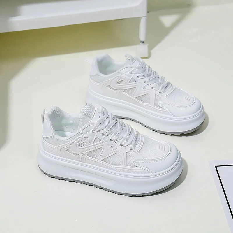 Women's Breathable Platform Trendy Sneakers