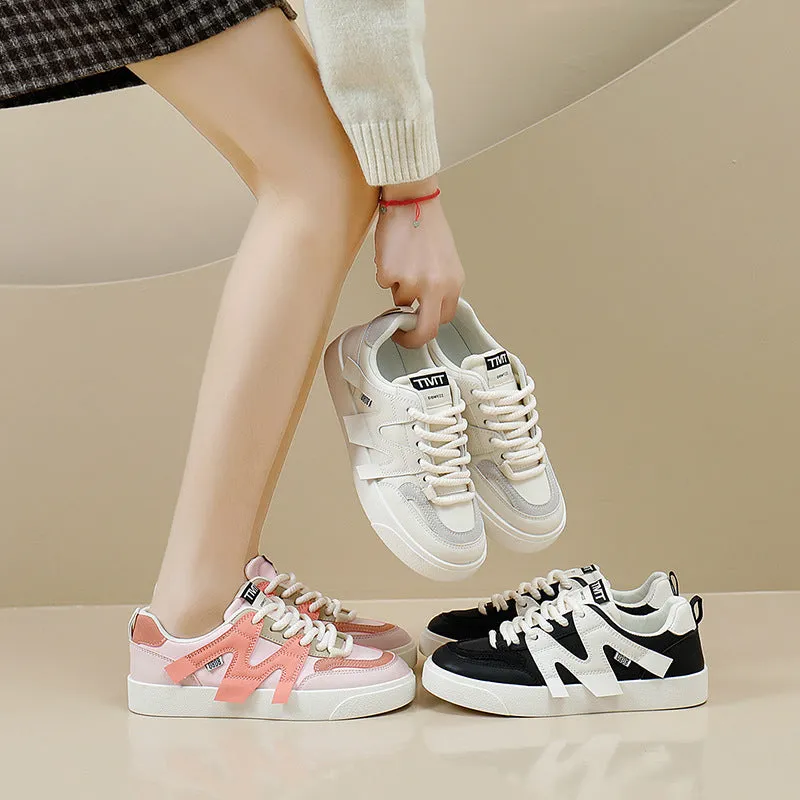 Women's Leather Breathable Versatile Sneakers (In Stock)
