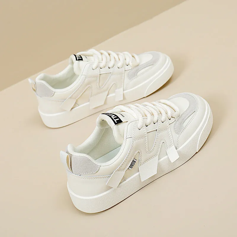 Women's Leather Breathable Versatile Sneakers (In Stock)